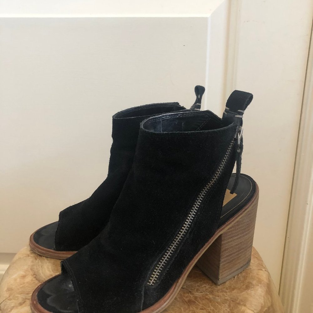 Dolce Vita Open Toe Leather Bootie
